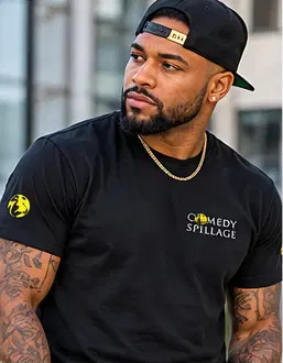 Comedy Spillage Signature Embroidery Unisex T-Shirt