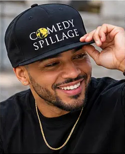 Comedy Spillage Snapback Embroidered Cap